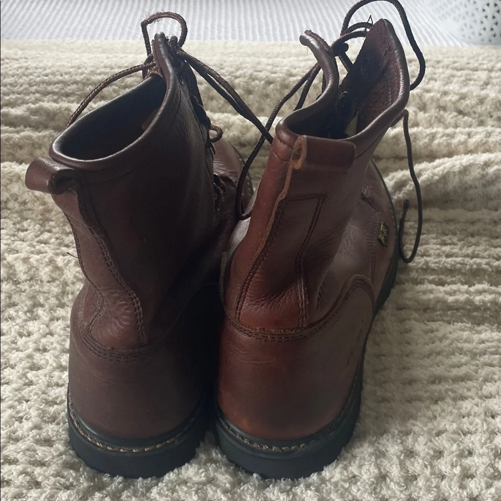 Adtec Men's Kiltie Work Chestnut Leather Boots